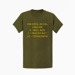 T shirt CAISSE MUNITIONS 50 Kaki Couleur