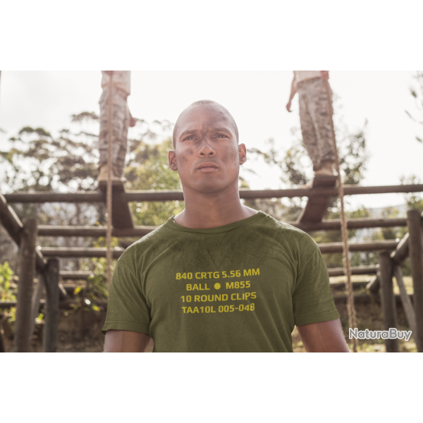 T SHIRT CAISSE MUNITIONS 5.56