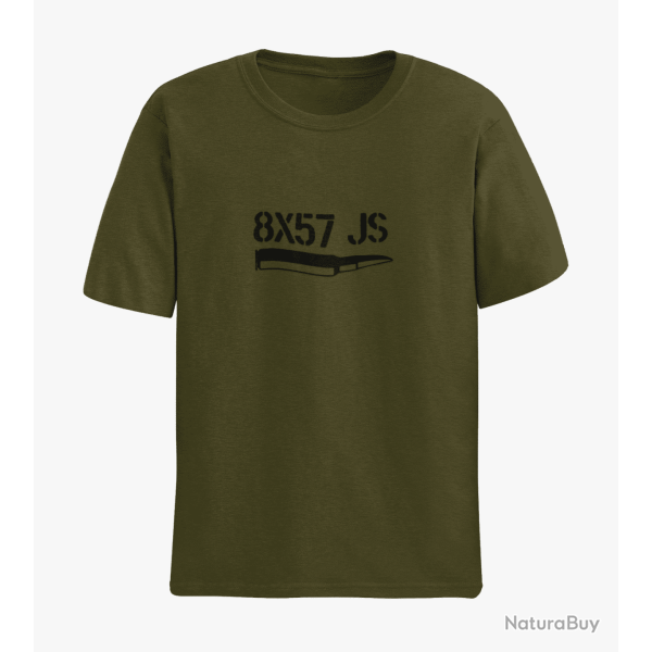 T shirt CARTOUCHE 8x57 JS Army Noir