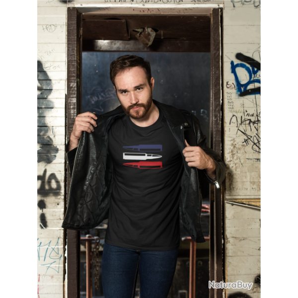 T SHIRT CARTOUCHE Drapeau Fran�ais