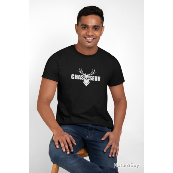 T SHIRT CHASSE Tte de cerf