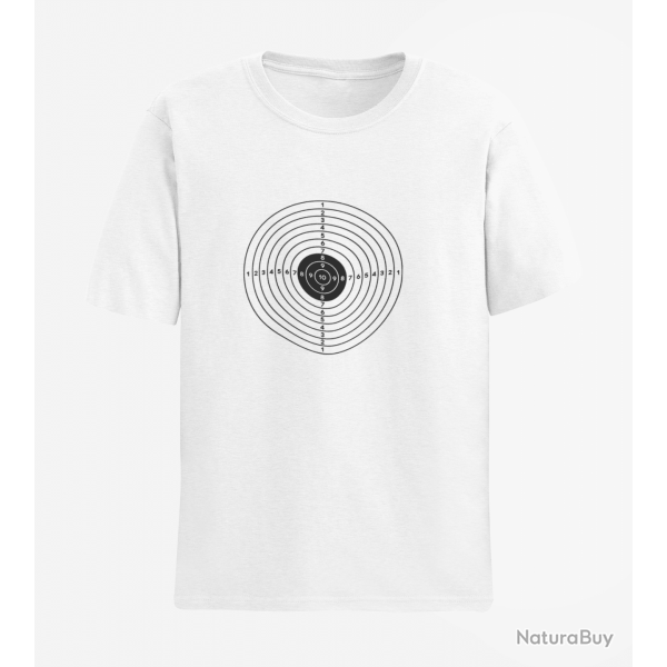 T shirt TARGET CIBLE Blanc