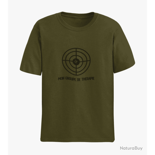T shirt TIR SPORTIF Mon Groupe de Thrapie Army Noir