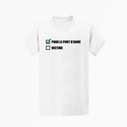 T shirt Port d armes Blanc