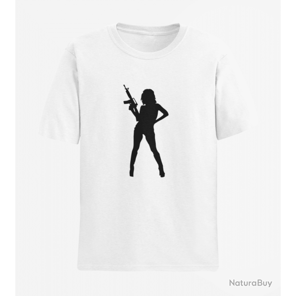 T shirt FEMME AR 15 Blanc