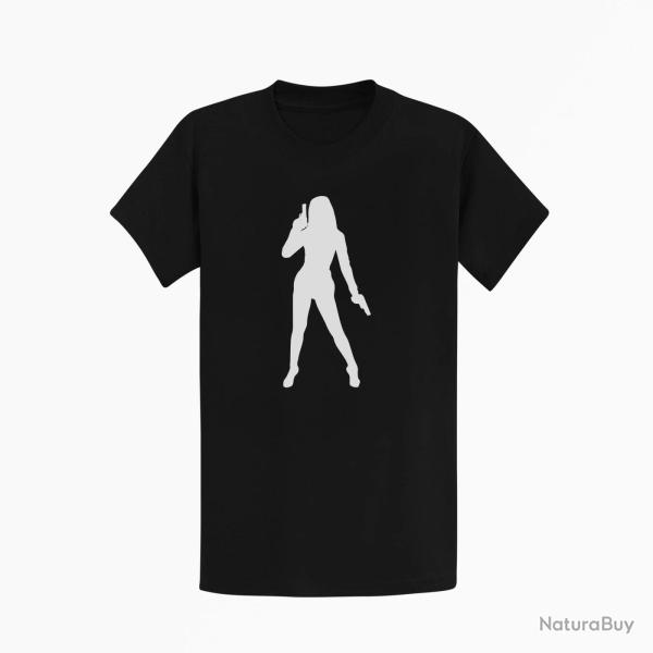T shirt FEMME James Bond Noir