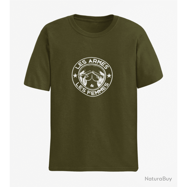 T shirt TIR SPORTIF Les Armes Les Femmes Army Blanc