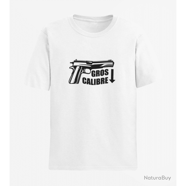 T shirt Gros Calibre Blanc