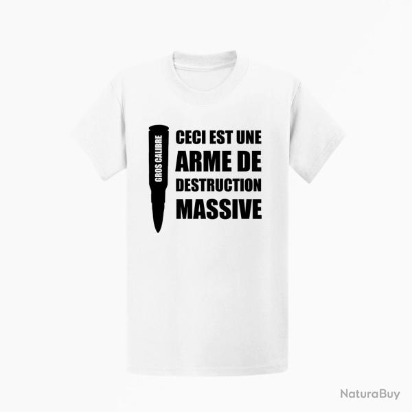 T shirt ARME DE DESTRUCTION MASSIVE Blanc