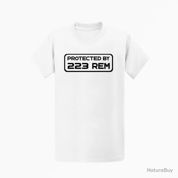 T shirt PROTECTED BY 223 Blanc