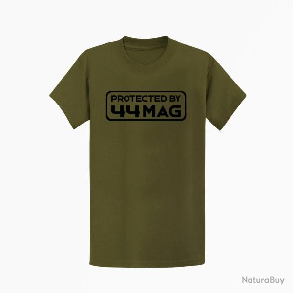 T shirt PROTECTED BY 44 MAG Kaki Noir