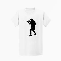 T shirt MILITAIRE AR15 Blanc