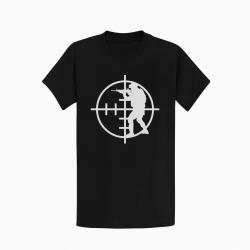 T shirt Militaire Viseur Coeur Noir