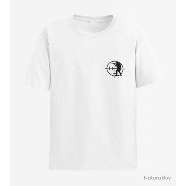 T shirt Militaire Viseur Coeur Blanc