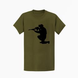 T shirt MILITAIRE M14 Kaki Noir