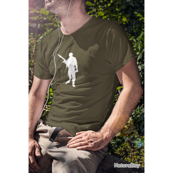 T SHIRT TIREUR Militaire M16