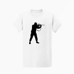 T shirt MILITAIRE Steyr Aug Blanc