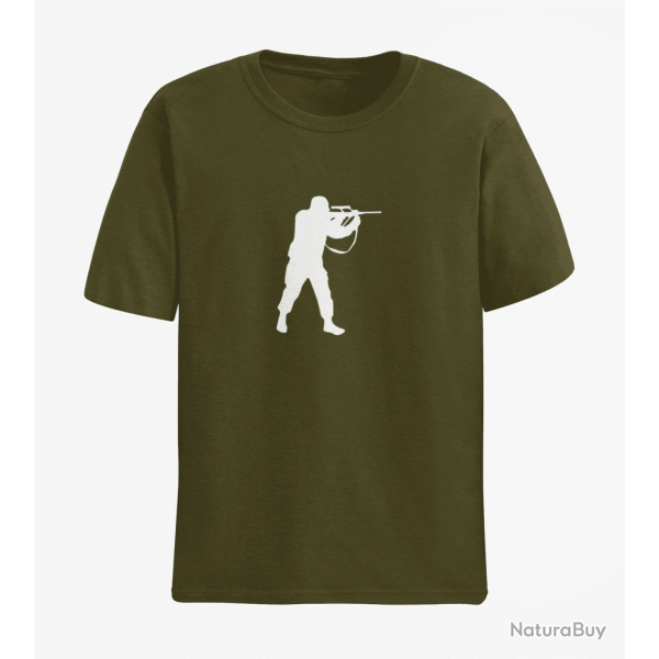 T shirt MILITAIRE Steyr Aug Army Blanc