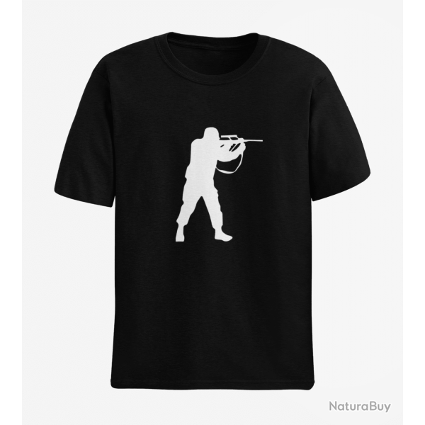 T shirt MILITAIRE Steyr Aug Noir