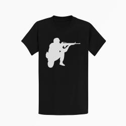 T shirt MILITAIRE Tireur Noir