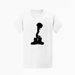 T shirt MILITAIRE Hommage Blanc