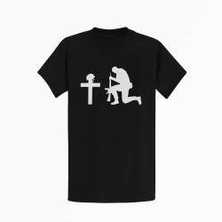 T shirt MILITAIRE V&eacute;t&eacute;ran Hommage Noir