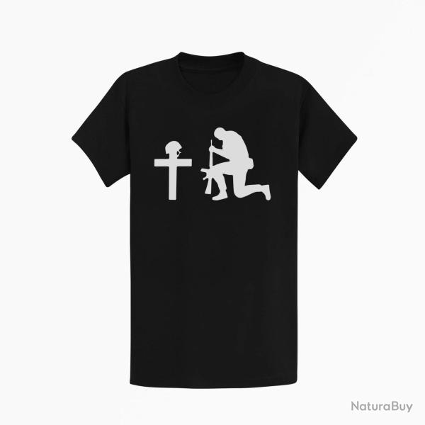 T shirt MILITAIRE V�t�ran Hommage Noir