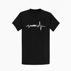 T shirt SNIPER Battements de Coeur Noir