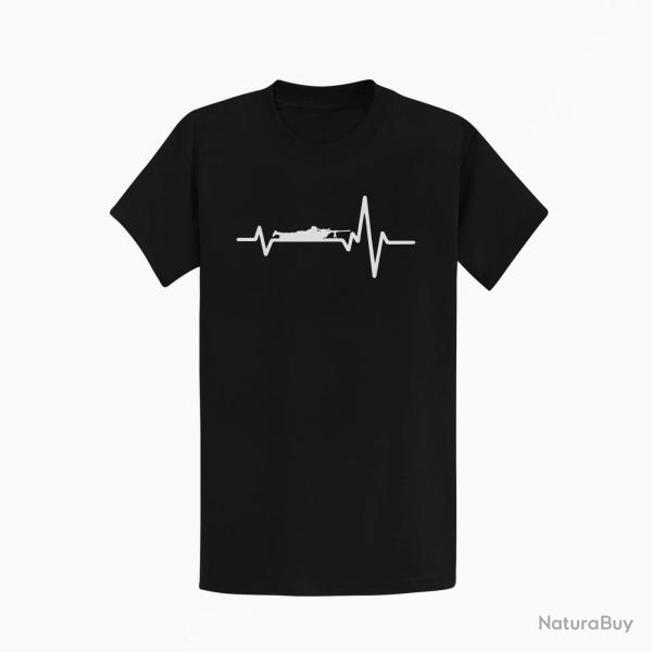 T shirt SNIPER Battements de Coeur Noir