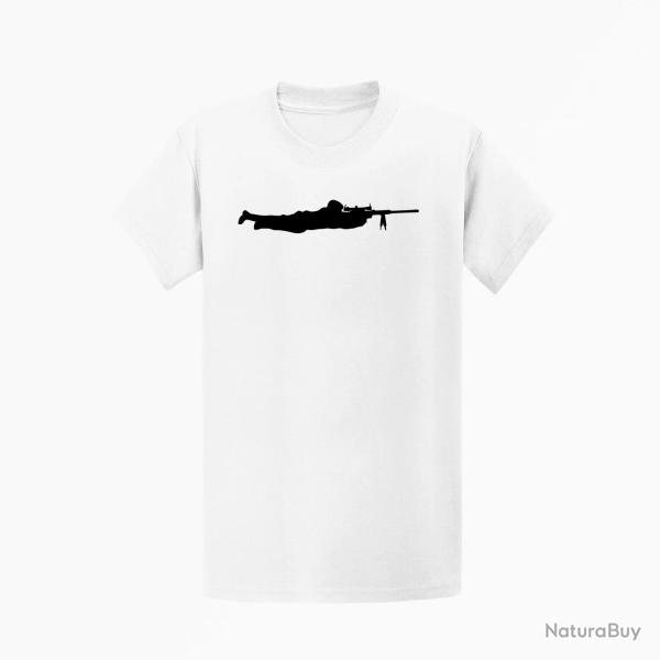 T shirt SNIPER MILITAIRE Blanc