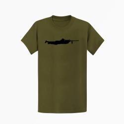 T shirt SNIPER MILITAIRE Kaki Noir