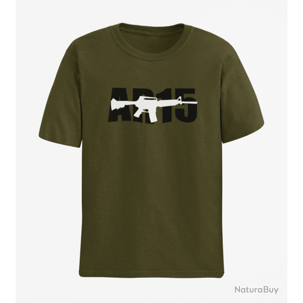 T shirt Armes AR15 2 Army Noir