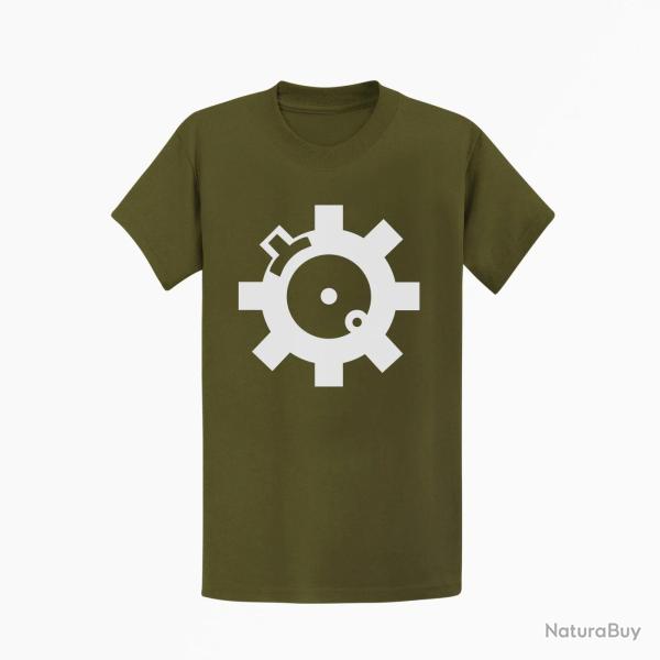 T shirt Armes Culasse AR15 Kaki Blanc