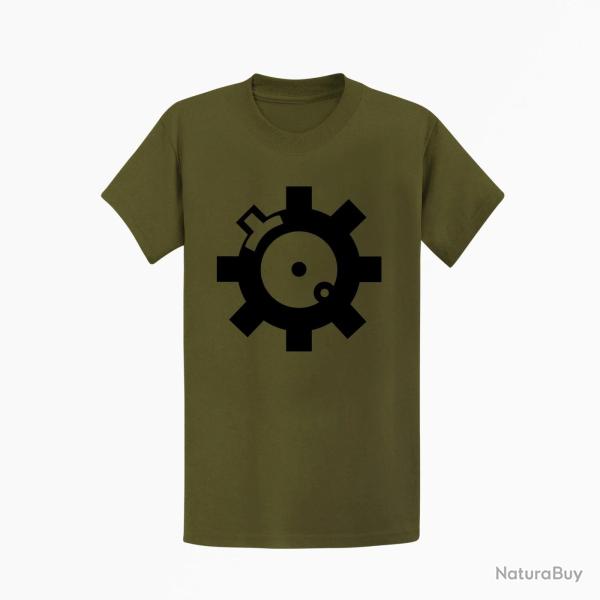 T shirt Armes Culasse AR15 Kaki Noir
