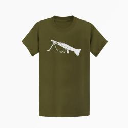 T shirt MG42 Bipied Kaki Blanc