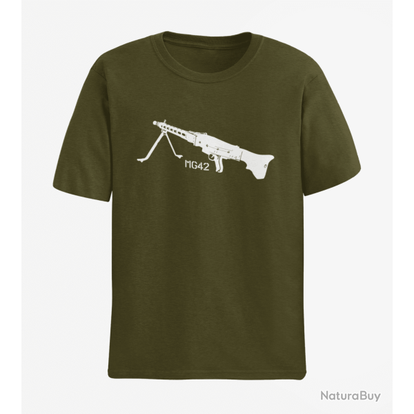 T shirt Armes MG42 2 Army Blanc