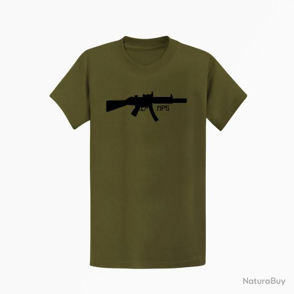 T shirt MP5 Silencieux Kaki Noir