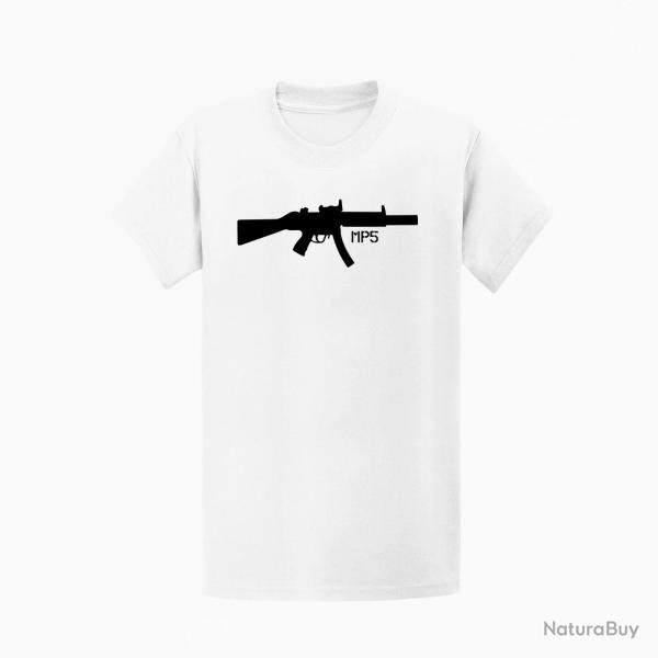 T shirt MP5 Silencieux Blanc