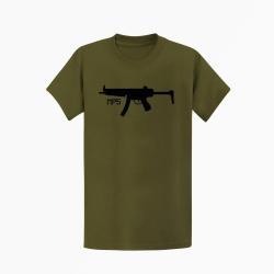 T shirt MP5 Crosse Repliable Kaki Noir