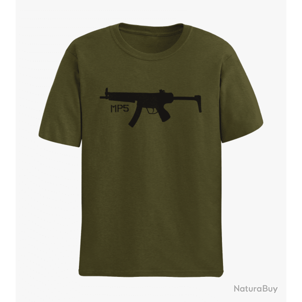 T shirt Armes MP5 3 Army Noir