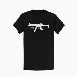 T shirt MP5 Crosse Repliable Noir