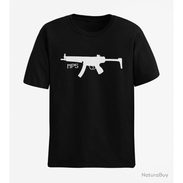 T shirt Armes MP5 3 Noir