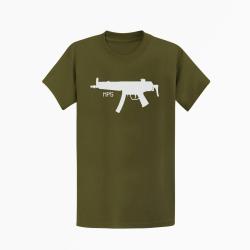 T shirt MP5 Compact Kaki Blanc