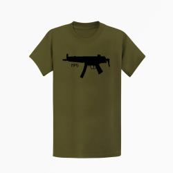 T shirt MP5 Compact Kaki Noir