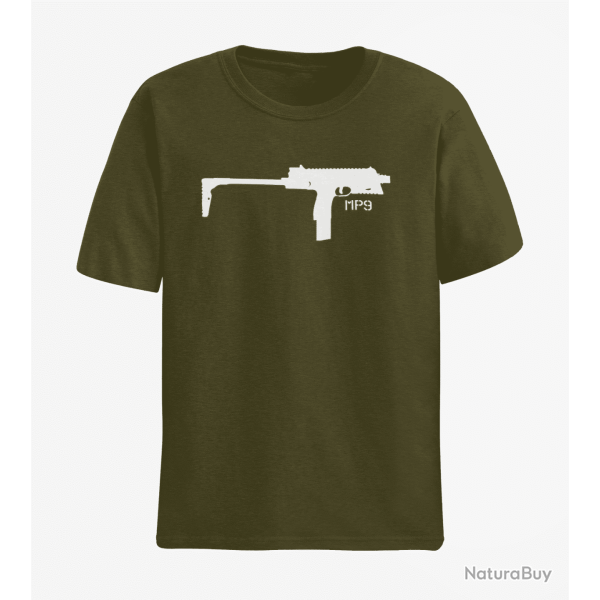 T shirt Armes MP9 2 Army Blanc