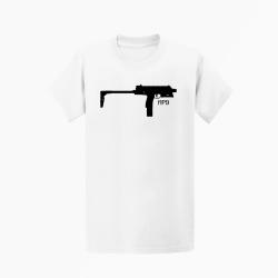 T shirt MP9 Crosse D&eacute;pli&eacute;e Blanc