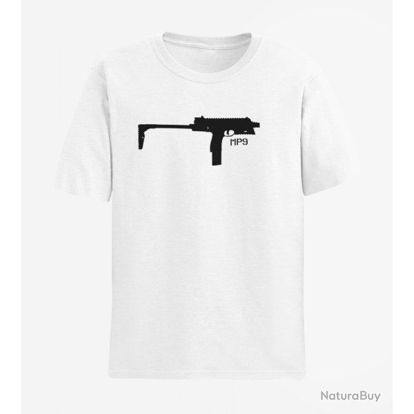 T shirt Armes MP9 2 Blanc