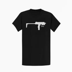 T shirt MP9 Crosse D&eacute;pli&eacute;e Noir
