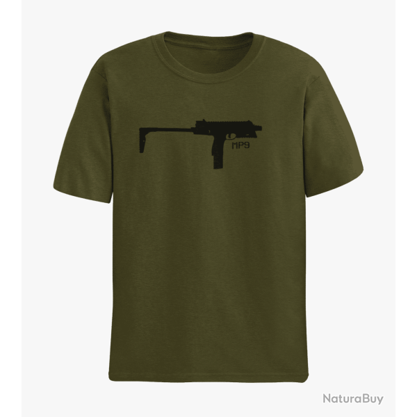 T shirt Armes MP9 3 Army Noir