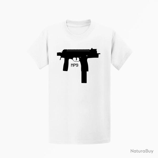 T shirt Armes MP9 Blanc